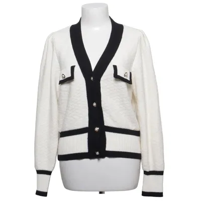 Cardigan (White, Black) from Holly & Whyte by Lindex Acrylic, Cotton