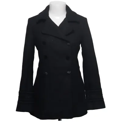 Coat (Black) from Zara Woman Elastane, Polyester
