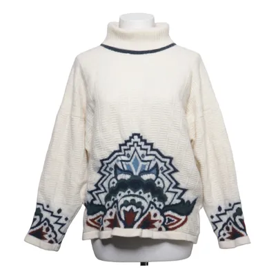 Pul à col roulé (Blanc, Multicolore) de Yarell Angora, Polyamide, Laine