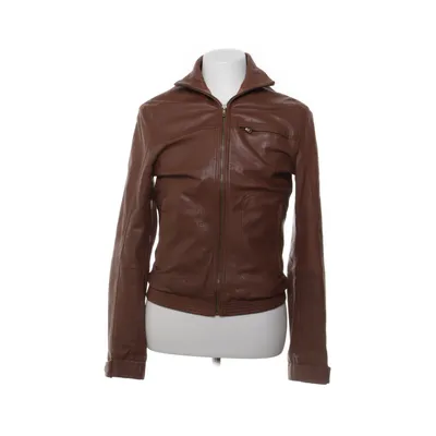 Läderjacka (Brun) från Tommy Hilfiger Polyester, Skinn