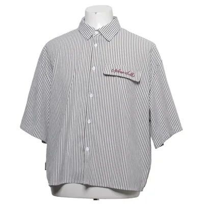 Chemise à manches courtes (Blanc, Beige) de Manfinity Élasthane, Polyester