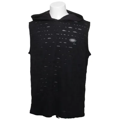Short sleeve hoodie (Black) from Much More Elastane, Polyester