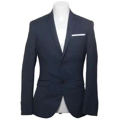 Blazer (Blue) from Isaac Dewhirst Elastane, Polyester, Viscose