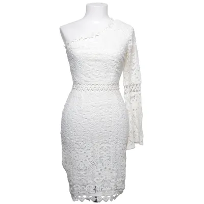 Cocktailklänning (Vit) från Dennis Maglic Bomull, Polyester