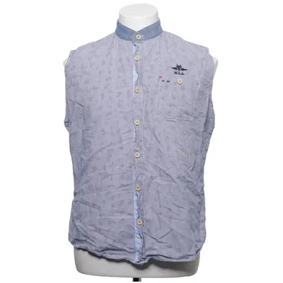 Korte mouwen shirt (Blauw, Wit) van NZA Katoen