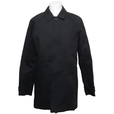 Coat (Black) from Topman Cotton, Polyester