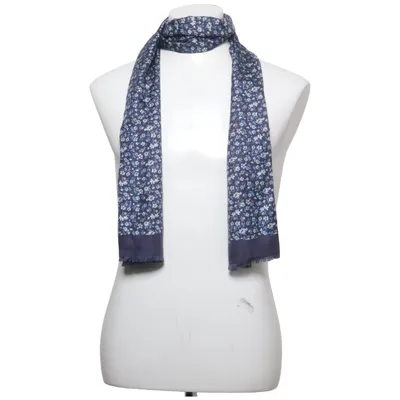 Shawl (Blue, White) from John Henric Silk, Wool