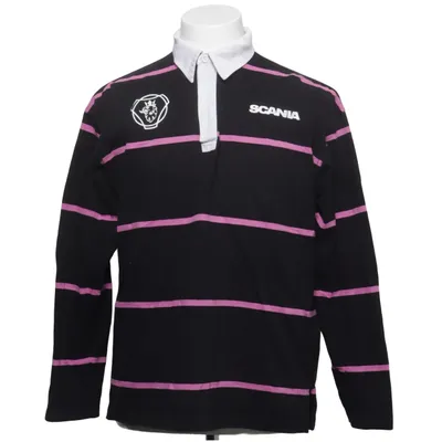 Rugby shirt (Black, Pink, White) from Scania Cotton
