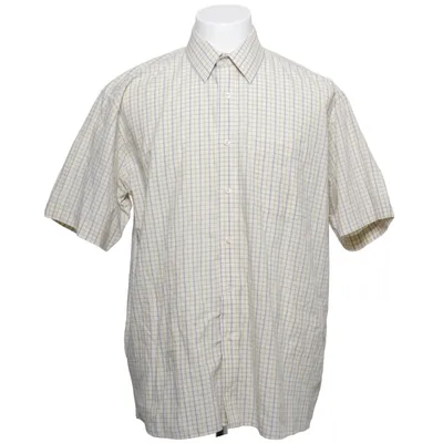 Chemise à manches courtes (Beige, Bleu) de Ross River Coton, Polyester