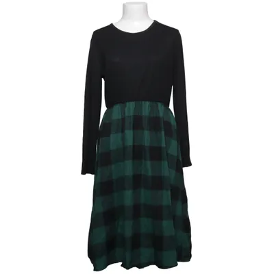 Kjole (Sort, Grøn) fra PatPat Elastan, Polyester, Viscose