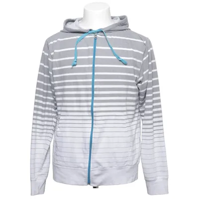 Sweat à capuche (Gris, Blanc) de Carbon Coton, Polyester