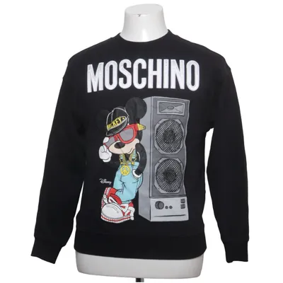 Collegetröja (Svart, Flerfärgad) från H&M x Moschino Bomull