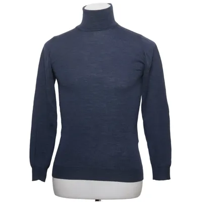 Turtleneck (Blå) fra Oscar Jacobson Merinould