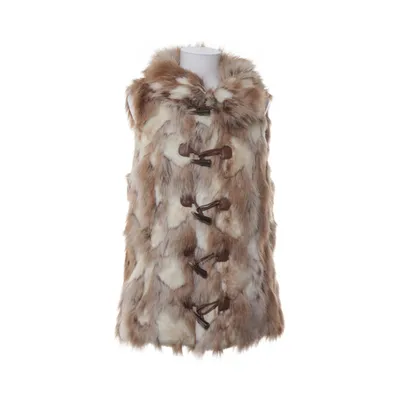 Pälsväst (Brun, Vit) från Livelo Polyester