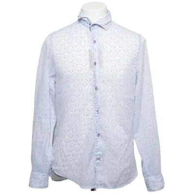 Chemise (Bleu, Blanc) de Ganesh Coton, Polyester