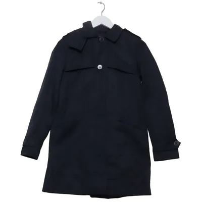 Raincoat (Blue) from Zara Basic Outerwear Cotton, Polyamide