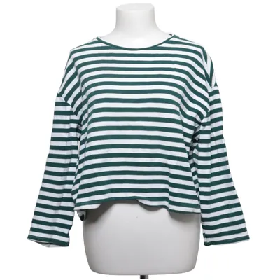 Long sleeve T-shirt (Green, White) from Daphnea Cotton, Elastane
