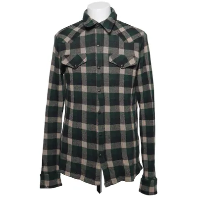 Flannel skjorte (Grøn, Beige, Sort) fra Zara Young Bomuld