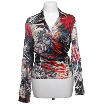 Wikkelblouse (Beige, Meerkleurig) van Voglia Katoen, Zijde