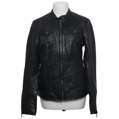 Veste en cuir (Noir) de Lee Cooper Cuir, Polyester