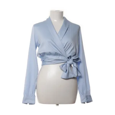 Omlottblus (Blå) från Sandra Willer x Bubbleroom Polyester