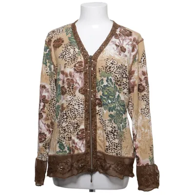 Cardigan (Beige, Multicolored) from Biba Elastane, Polyester, Viscose