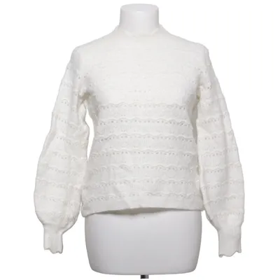 Pull-over (Blanc) de La Maille Sézane Élasthane, Laine de mouton, Mohair, Polyamide