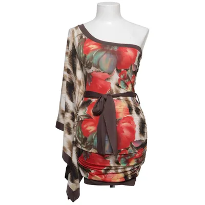 Dress (Brown, Red, Multicolored) from Blockout Elastane, Polyester