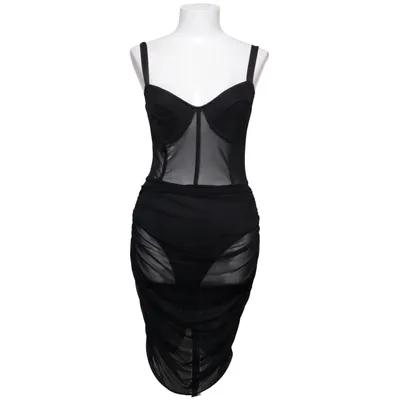Cocktailkjole (Sort) fra PrettyLittleThing Elastan, Polyester