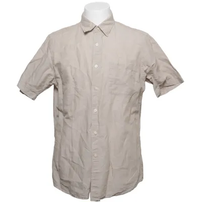 Chemise à manches courtes (Beige) de Uniqlo Coton, Lin