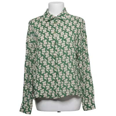 Blouse (Green, White) from Thinking Mu Viscose