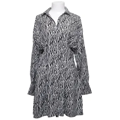 Shirt dress (Black, White) from Oniyigo Elastane, Polyester