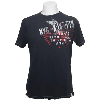 T-shirt (Zwart) van Jack & Jones Vintage Denim Katoen