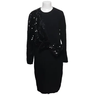 Klänning (Svart) från Pierre Cardin Polyester, Ull