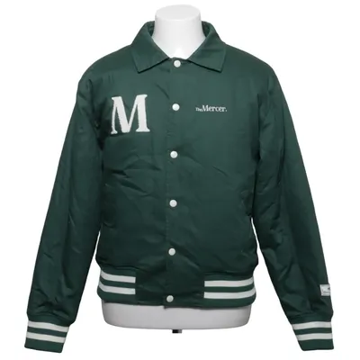 Collegejacke (Grün, Weiß) von Mercer Baumwolle, Polyester