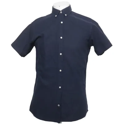 Kortærmet skjorte (Blå) fra Jack & Jones Bomuld, Linned