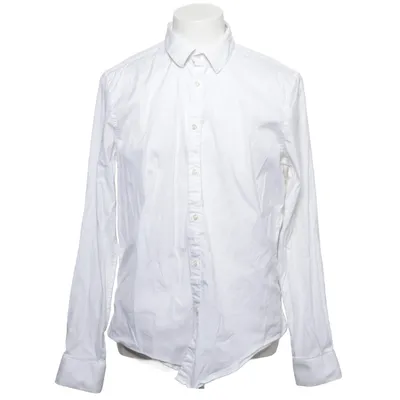 Shirt (Wit) van Zara Man Katoen, Elastaan, Polyamide