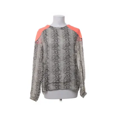 Blouse (Grijs, Oranje, Meerkleurig) van Custommade Zijde