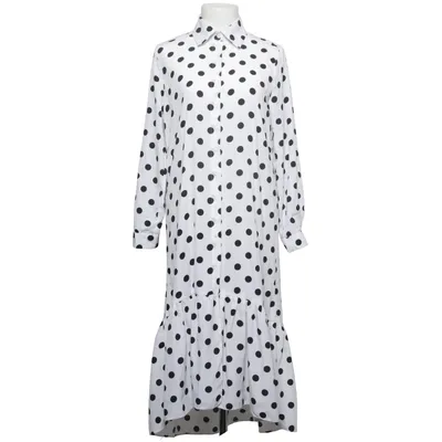 Robe longue (Blanc, Noir) de Retro & Icone Polyester