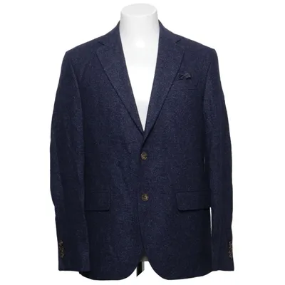 Blazer (Blauw) van Bottoli Acetaat, Kasjmier, Polyamide, Viscose, Wol