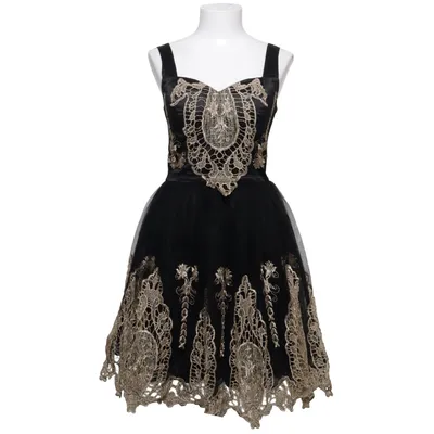 Robe de cocktail (Noir, Or) de Chi Chi London Polyamide