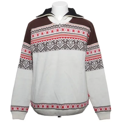 Lusekofte (White, Red, Brown) from Vittorio Rossi Acrylic, Polyamide, Wool