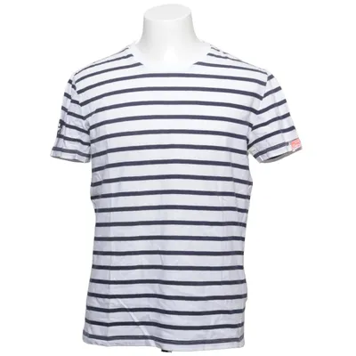 T-shirt (Blå, Hvid) fra Superdry Vintage Bomuld