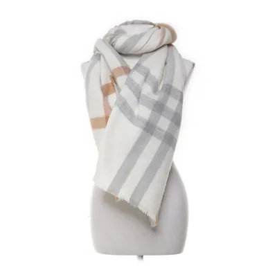 Scarf (White, Multicolored) from Zara