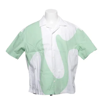 Chemise à manches courtes (Vert, Blanc) de Zara Coton