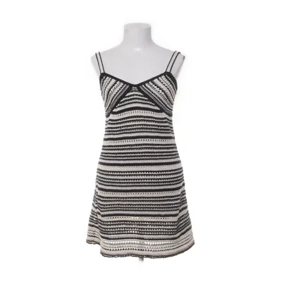 Kleid (Beige, Schwarz) von Zara Baumwolle