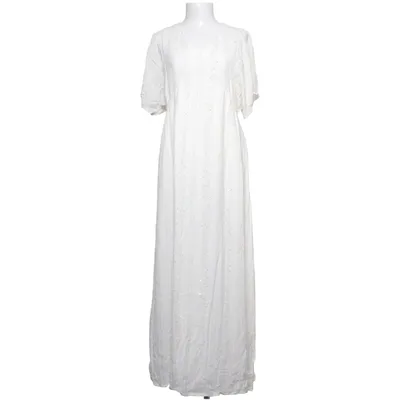 Maxi dress (White) from Maison 123 Metallic fiber, Viscose