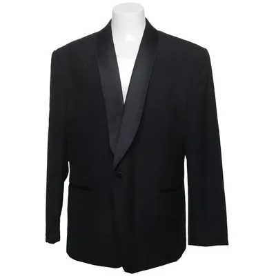 Smoking blazer (Zwart) van Jardex Polyester, Viscose, Wol