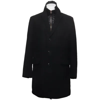 Jas (Zwart) van Pour Homme Polyester, Wol