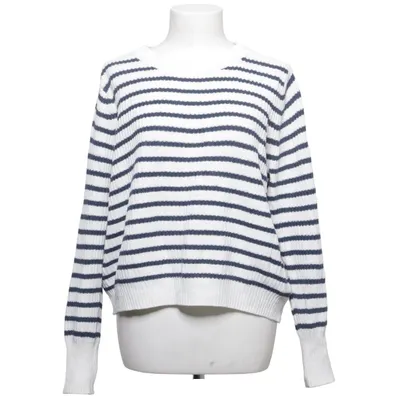 Sweater (White, Blue) from Lollys Laundry Acrylic, Cotton